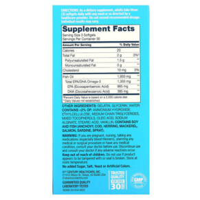 Viên uống dầu cá Alaska 21st Century Mega Omega 3 1950 mg/1350 mg 90 viên nang bao phim mềm 3 Thành phần vi chất của 21st Century Alaska Wild Fish Oil Mega Omega 3 1950 mg /1350 mg 90 Enteric Coated Softgels 740985271292