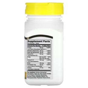 Viên uống 21st Century B-100 Complex tan chậm 60 viên 3 Thành phần vi chất của 21st Century B-100 Complex Prolonged Release 60 Tablets 740985222829