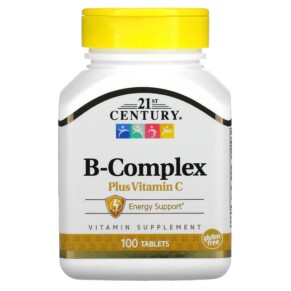 Thực phẩm bổ sung 21st Century B-Complex Plus Vitamin C 100 Tablets 740985226681