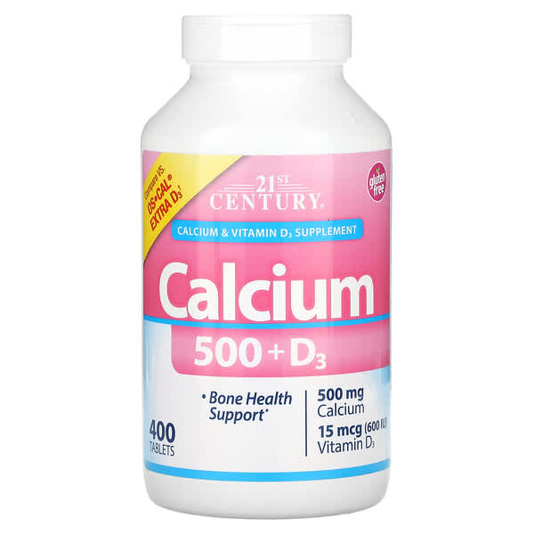 21st Century Calcium 500 + D3 400 viên 10 21st century calcium 500 d3 400 tablets 52829 740985275221