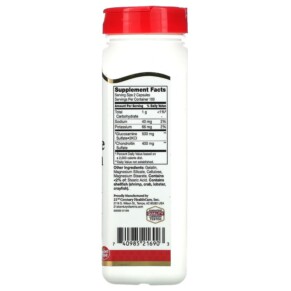 Thành phần vi chất của 21st Century Glucosamine / Chondroitin Original Strength 250 mg / 200 mg 200 Easy to Swallow Capsules 740985216903