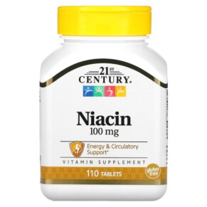 Thực phẩm bổ sung 21st Century Niacin 100 mg 110 Tablets 740985213643