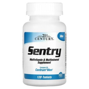 Thực phẩm bổ sung 21st Century Sentry Men Multivitamin & Multimineral Supplement 120 Tablets 740985226735