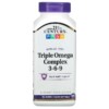 Thực phẩm bổ sung 21st Century Triple Omega Complex 3-6-9 90 Enteric Coated Softgels 740985228746