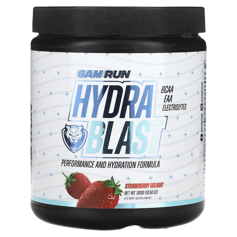 Bột bổ sung năng lượng 6AM Run Hydra Blast Hương Dâu 300g 10 6am run hydra blast strawberry delight 10 58 oz 300 g 135733 659436999091