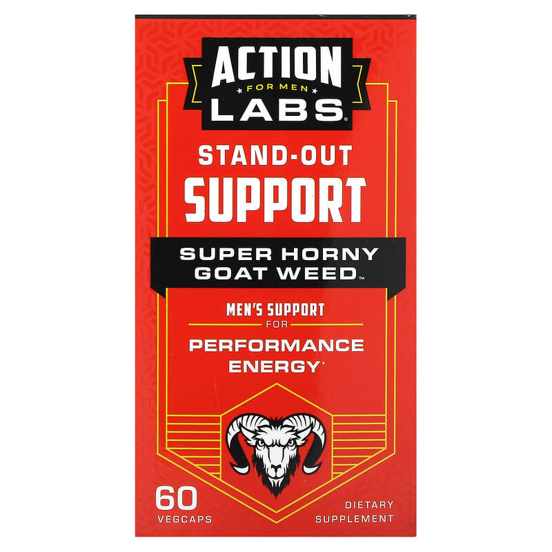 Action Labs Nam Hỗ Trợ Tăng Cường Tình Dục Super Horny Goat Weed 60 viên 10 action labs for men stand out support super horny goat weed 60 vegcaps 132597 047868104006