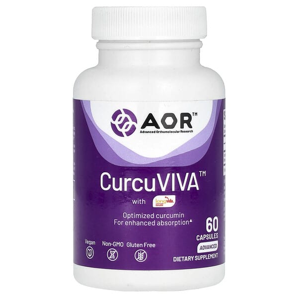 Advanced Orthomolecular Research AOR CurcuViva With LongVida 60 viên 624917082579