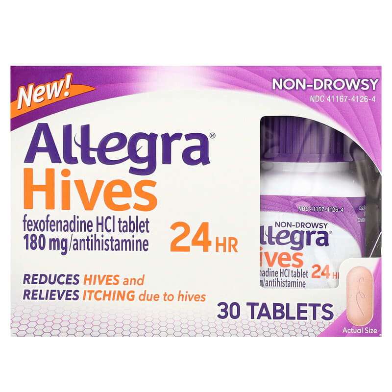 Thuốc chống dị ứng Allegra Hives 24 Giờ 30 viên 10 allegra hives 24 hr 30 tablets 135833 041167412640