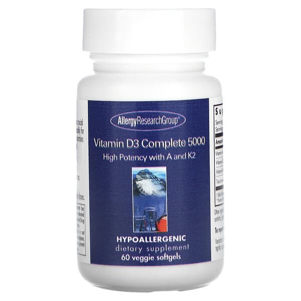 Allergy Research Group Vitamin D3 Complete 5000 60 viên 713947765900