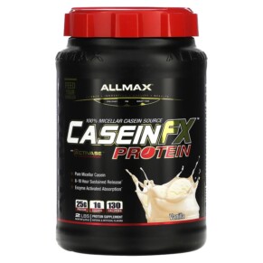 Thực phẩm bổ sung ALLMAX CaseinFX 100% Casein Micellar Protein Vanilla 2 lbs. (907 g) 665553202167