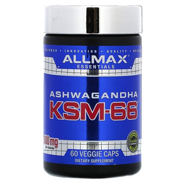 ALLMAX Essentials Ashwagandha KSM-66 600 mg 60 viên 300 mg/viên 4 ALLMAX Essentials Ashwagandha KSM-66 600 mg 60 viên 300 mg/viên 665553229645