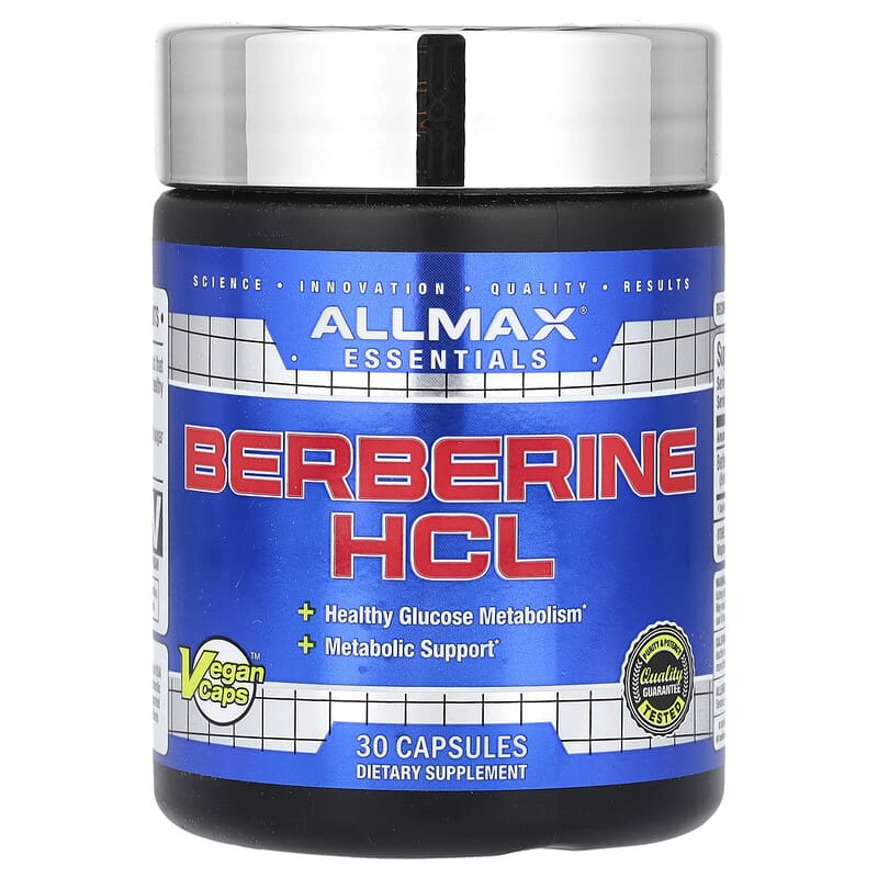 ALLMAX, Essentials, Berberine HCL, 30 viên 665553230207