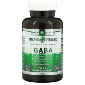 Thực phẩm bổ sung Amazing Nutrition Gaba 750 mg 100 Veggie Capsules 810180020435