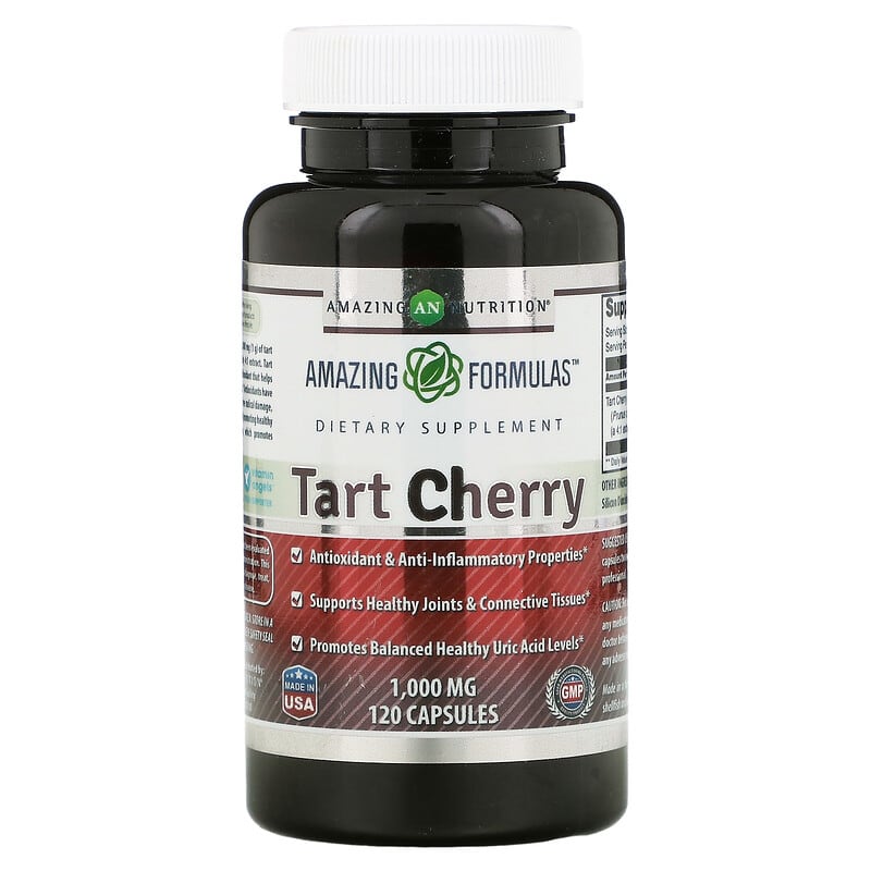 Viên uống Amazing Nutrition Tart Cherry 1000 mg 120 viên 10 amazing nutrition tart cherry 1 000 mg 120 capsules 108565 810180026642
