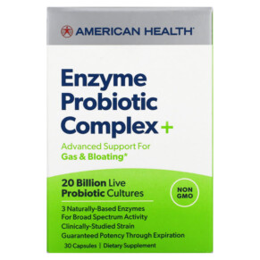 Thực phẩm bổ sung American Health Enzyme Probiotic Complex+ 30 Capsules 076630300841