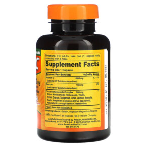 Viên uống American Health Ester-C với Citrus Bioflavonoids 1000 mg 90 viên 3 Thành phần vi chất của American Health Ester-C with Citrus Bioflavonoids 1.000 mg 90 Capsules 076630169752