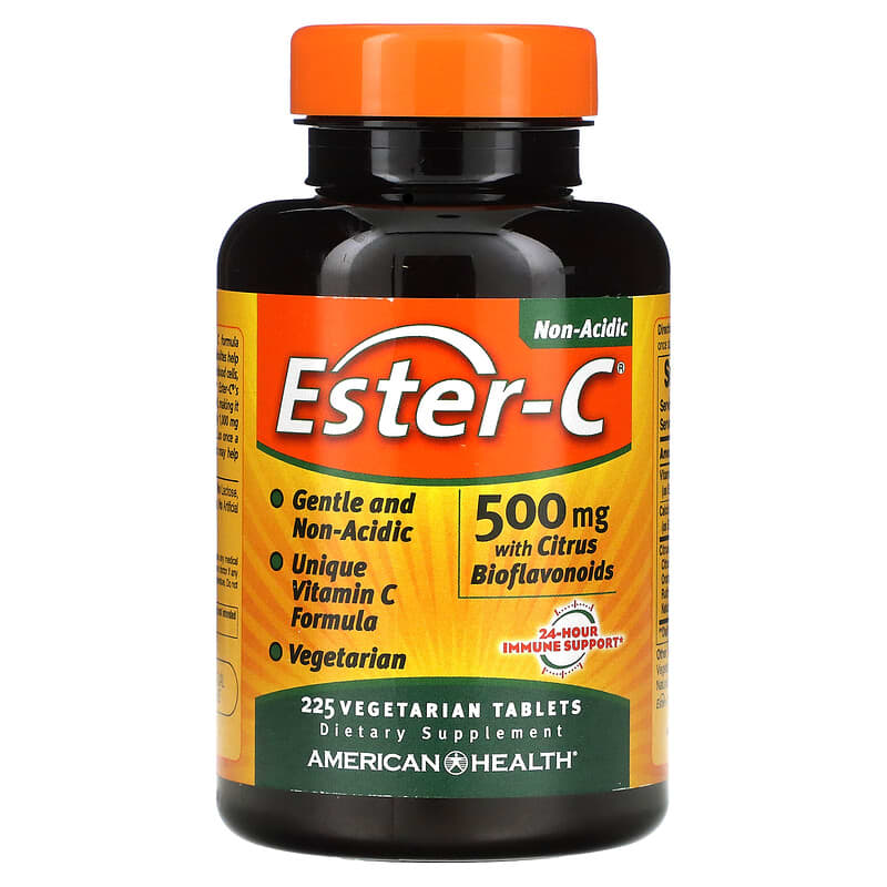 Viên uống American Health Ester-C với Citrus Bioflavonoids 500 mg 225 viên chay 10 american health ester c with citrus bioflavonoids 500 mg 225 vegetarian tablets 14309 076630169745