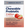 American Health Once Daily Probiotic Chewable 5 tỷ CFU hương dâu tự nhiên 60 viên nhai 4 Thực phẩm bổ sung American Health Once Daily Chewable Probiotic Natural Strawberry 5 Billion CFU 60 Chewable Tablets 076630300797