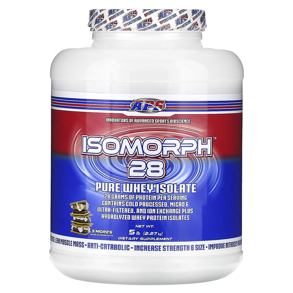 APS Isomorph 28 Pure Whey Isolate S'mores 5 lb 2,27 kg 649241878346