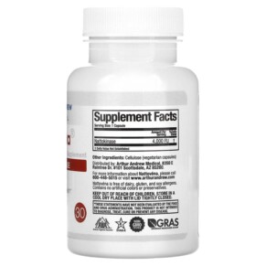 Viên uống Nattovena Pure Nattokinase 30 viên của Arthur Andrew Medical 3 Thành phần vi chất của Arthur Andrew Medical Nattovena Pure Nattokinase 30 Capsules 855571001730