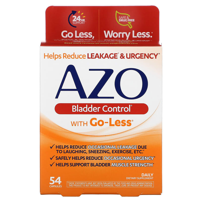 Azo Kiểm Soát Bàng Quang với Go-Less 54 viên nang 10 azo bladder control with go less 54 capsules 63593 787651760025