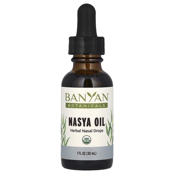 Banyan Botanicals Nasya Oil Herbal Nasal Drops 1 fl oz 30 ml 10 banyan botanicals nasya oil herbal nasal drops 1 fl oz 30 ml 126002 618192031810