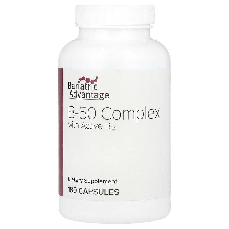 Viên uống B-50 Complex với Active B12 của Bariatric Advantage, 180 viên 4 Bariatric Advantage, B-50 Complex with Active B12, 180 viên 893963000534