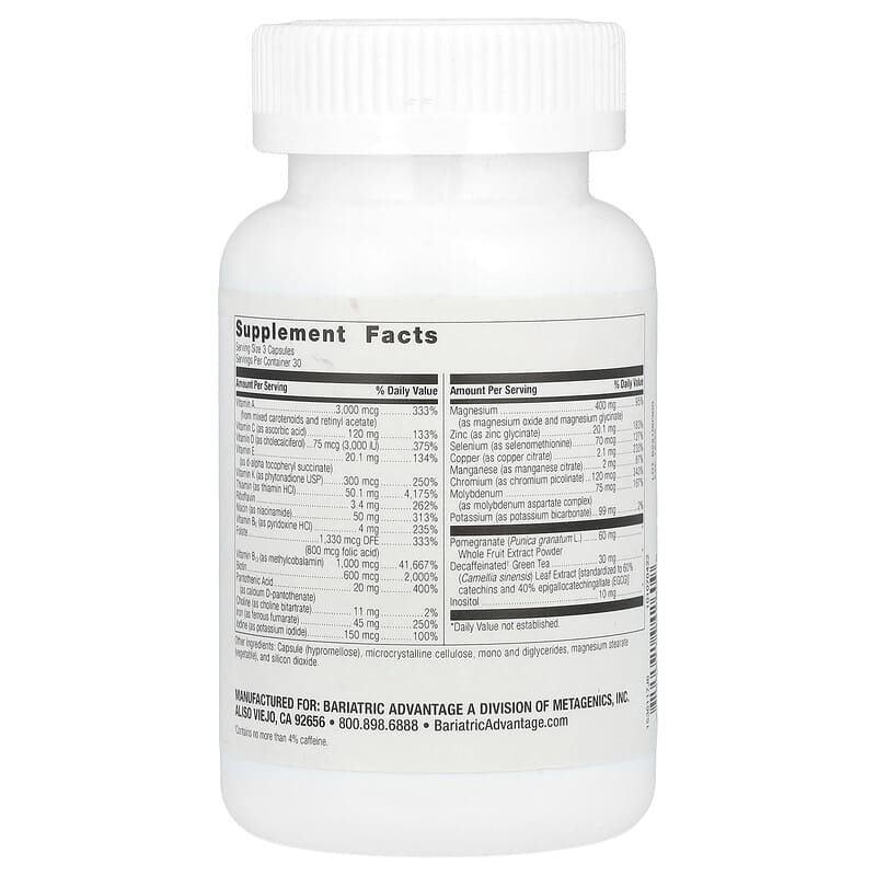 Viên uống đa vitamin Bariatric Advantage Ultra Multi có sắt 90 viên 9 Viên uống đa vitamin Bariatric Advantage Ultra Multi có sắt 90 viên 755571942609