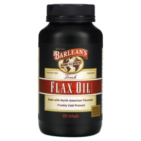 Thực phẩm bổ sung Barlean's Fresh Flax Oil 250 Softgels 705875100021