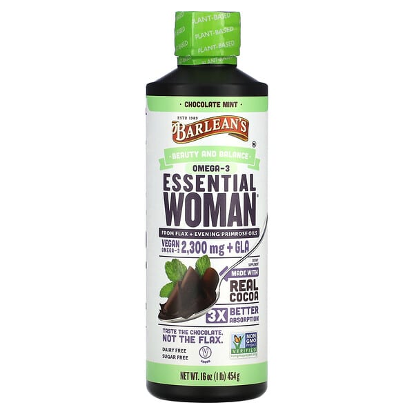 Barlean's Omega-3 Essential Woman Chocolate Mint 16 oz 454 g 705875000284