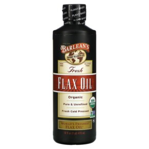 Thực phẩm bổ sung Barlean's Organic Fresh Flax Oil 16 oz (473 ml) 705875000130