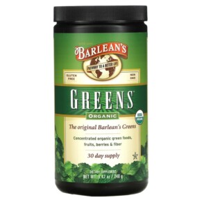 Thực phẩm bổ sung Barlean's Organic Greens 8.47 oz (240 g) 705875300025