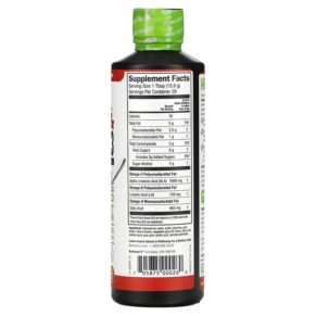Thành phần vi chất của Barlean's Seriously Delicious Omega-3 from Flax Oil Strawberry Banana Smoothie 2.968 mg 16 oz (454 g) 705875000260