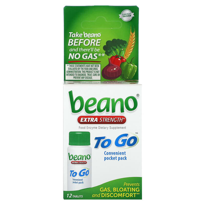 Beano To Go Extra Strength 12 viên 10 beano to go extra strength 12 tablets 132606 042037106911