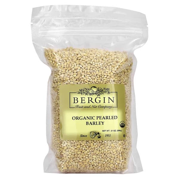 Bergin Fruit & Nut Company Organic Pearled Barley 21 oz 596 g 020526079427