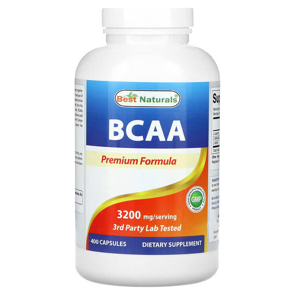 Best Naturals BCAA 3.200 mg 400 viên 800 mg/viên 10 best naturals bcaa 3 200 mg 400 capsules 800 mg per capsule 125093 817716011486