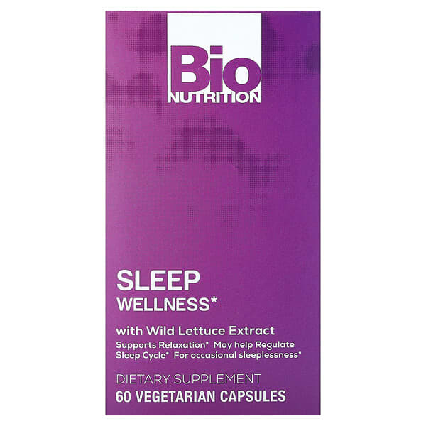 Bio Nutrition Sleep Wellness with Wild Lettuce Extract 60 viên chay 854936003235