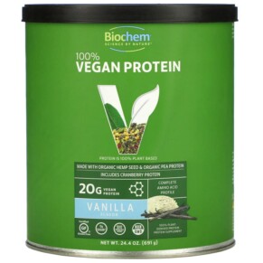 Thực phẩm bổ sung Biochem 100% Vegan Protein Vanilla 24.4 oz (691 g) 015794017950