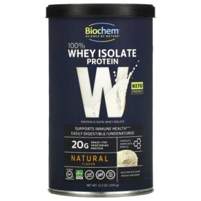 Thực phẩm bổ sung Biochem 100% Whey Isolate Protein Natural 12.3 oz (350 g) 015794018407