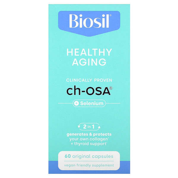 Biosil Healthy Aging + Selenium 60 viên 10 biosil healthy aging selenium 60 original capsules 127580 5425010390579