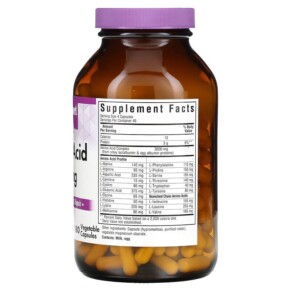 Viên uống Amino Acid 750 mg 180 viên thực vật Bluebonnet Nutrition 3 Thành phần vi chất của Bluebonnet Nutrition Amino Acid 750 mg 180 Vegetable Capsules 743715000148