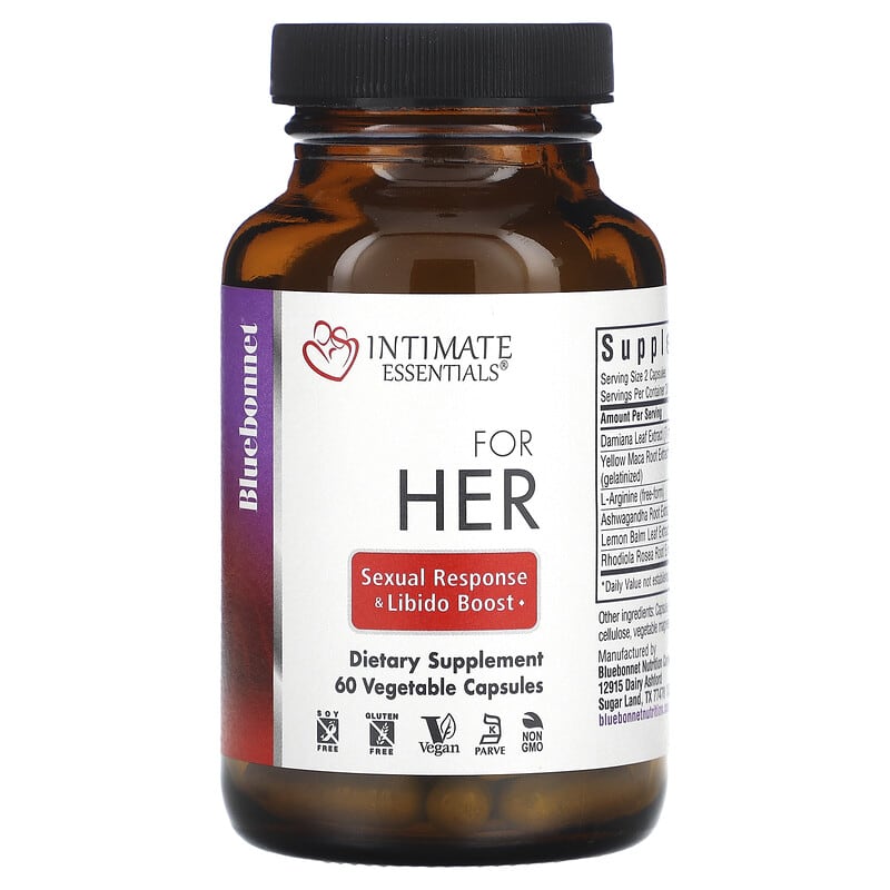 Thực phẩm chức năng Bluebonnet Nutrition Intimate Essentials Dành Cho Nữ 60 viên chay 10 bluebonnet nutrition intimate essentials for her 60 vegetable capsules 132466 743715040069