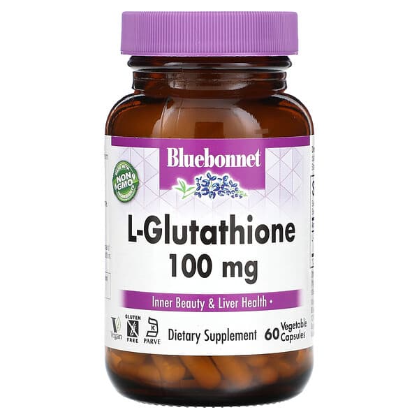Bluebonnet Nutrition L-Glutathione 100 mg 60 viên chay 743715000506