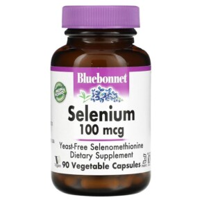 Thực phẩm bổ sung Bluebonnet Nutrition Selenium 100 mcg 90 Vegetable Capsules 743715007390