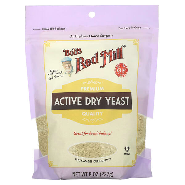 Bob's Red Mill Active Dry Yeast Gluten Free 8 oz 227 g 039978045010