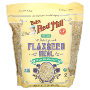 Thực phẩm bổ sung Bob's Red Mill Organic Flaxseed Meal Whole Ground 32 oz (907 g) 039978049377
