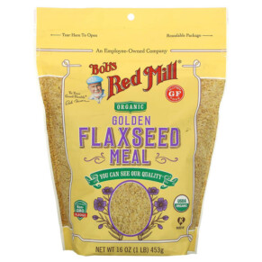 Thực phẩm bổ sung Bob's Red Mill Organic Golden Flaxseed Meal 16 oz (453 g) 039978049407