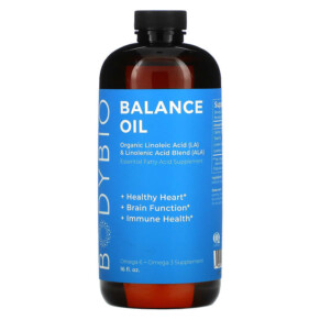 Thực phẩm bổ sung BodyBio Balance Oil Organic Linoleic Acid (LA) and Linolenic Acid Blend (ALA) 16 fl oz (473 ml) 743474030165
