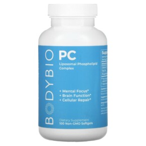 Thực phẩm bổ sung BodyBio PC Liposomal Phospholipid Complex 100 Non-GMO Softgels 743474916001