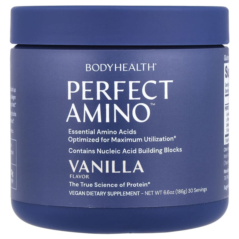 BodyHealth, Perfect Amino™, Vanilla, 6,6 oz (186 g) 850041072876